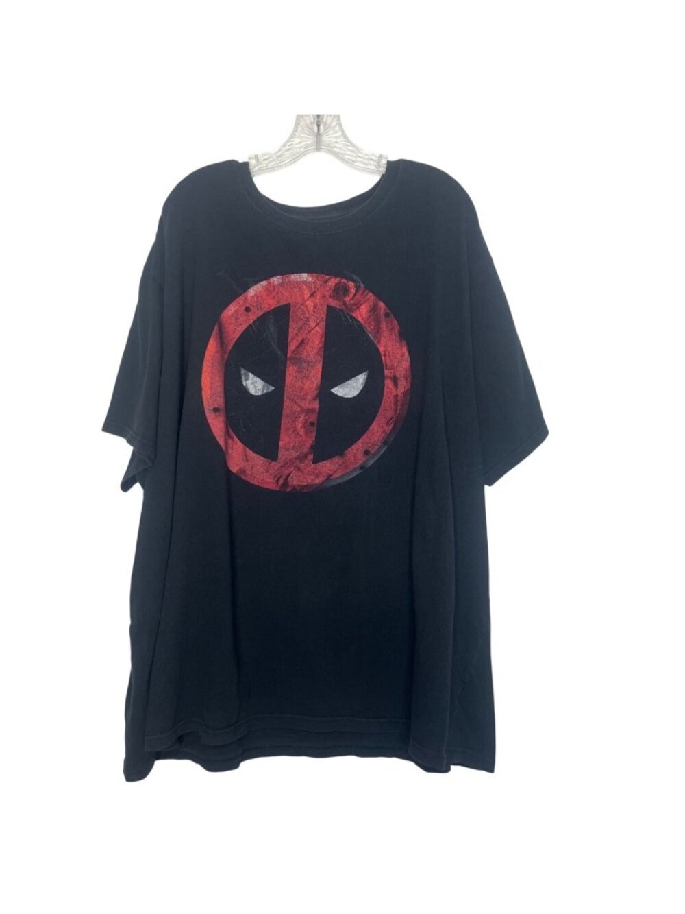 Deadpool Graphic Tshirt Marvel‎ 4XL Black Short Sleeve Casual Tee